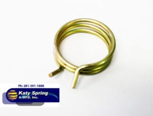 .080 yellow zinc plated torsion spring used in boating industry